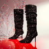 Sparkly knee-high boots from Dune London